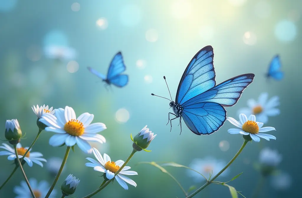 Blue Butterfly Wallpaper: Enhance Your Home Decor with Nature's Beauty