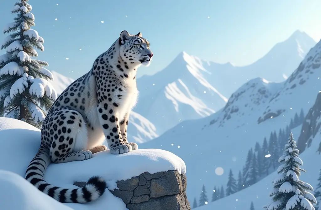 Stunning Snow Leopard Wallpaper: Captivating Designs for Your Space