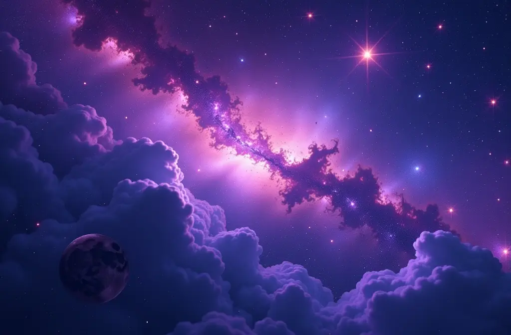 Transform Your Space with Purple Galaxy Wallpaper - A Cosmic Aesthetic Guide