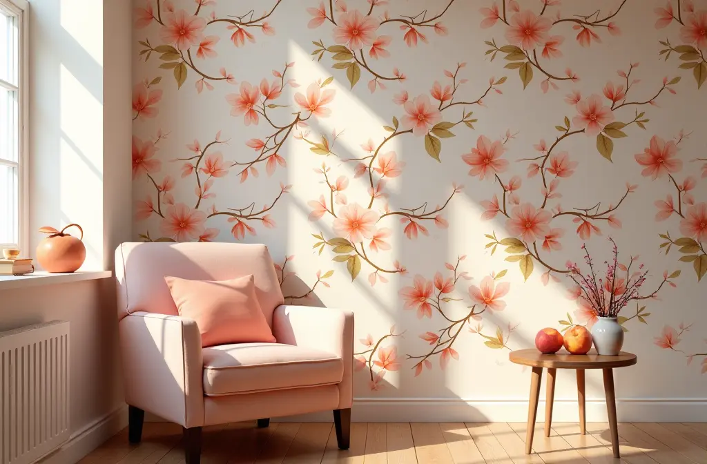 Peach Wallpaper: Elevate Your Home Décor with Vibrant Elegance