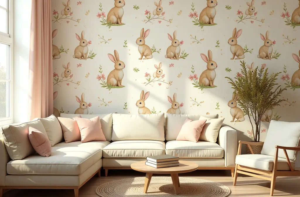 Rabbit Wallpaper: Transform Your Home Decor with Whimsical Designs