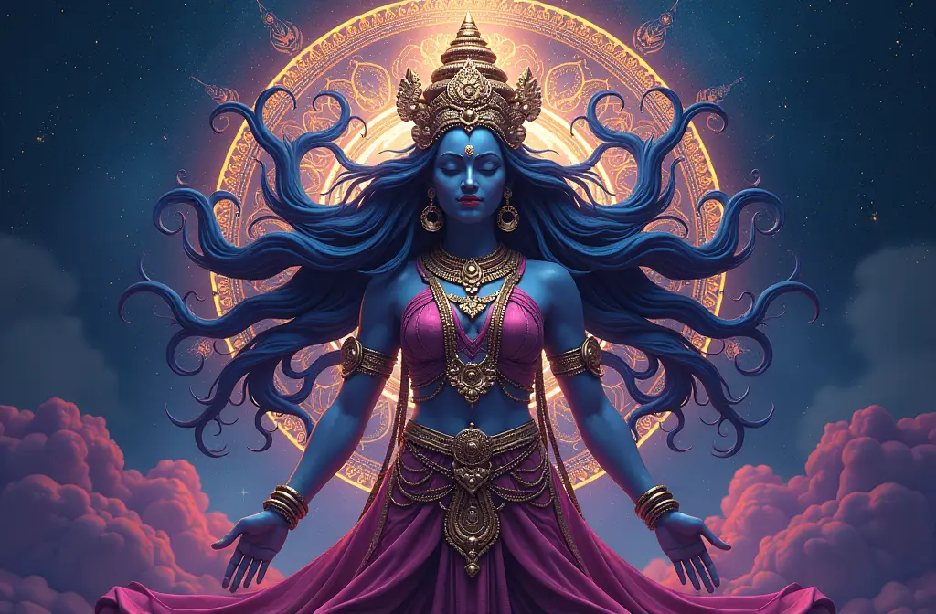 Transform Your Space with Stunning 4D Maa Kali Wallpaper | Spiritual Art & Decor