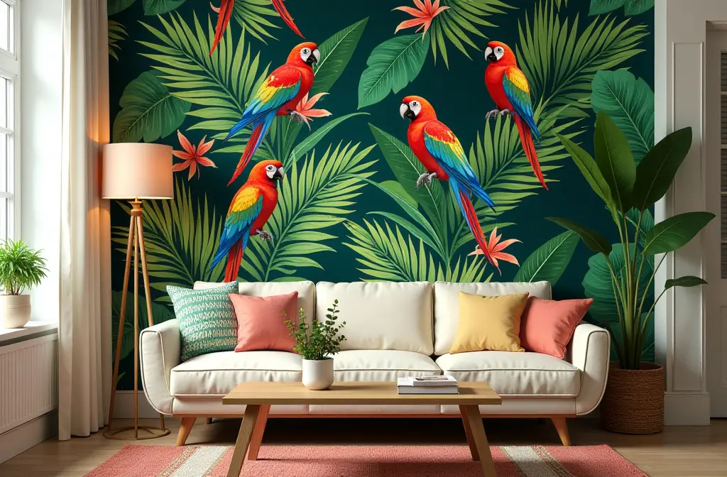 Parrot Wallpaper: Transform Your Home Decor with Vibrant Tropical Designs