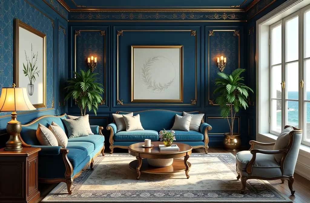 Navy Wallpaper: Elevate Your Home Decor with Timeless Elegance