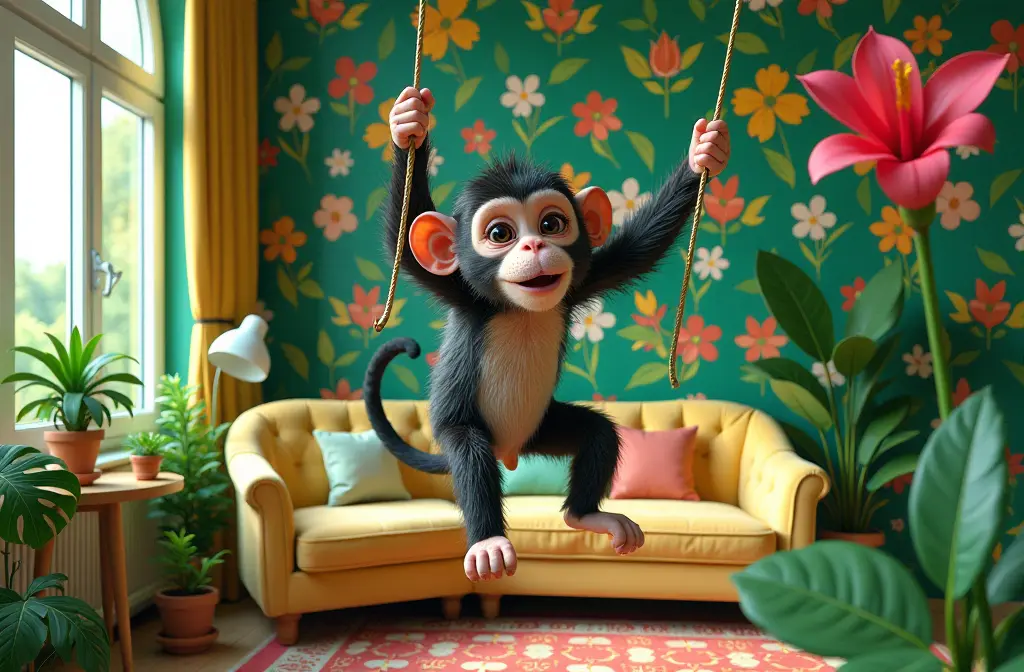 Monkey Wallpaper: A Fun and Vibrant Home Decor Choice