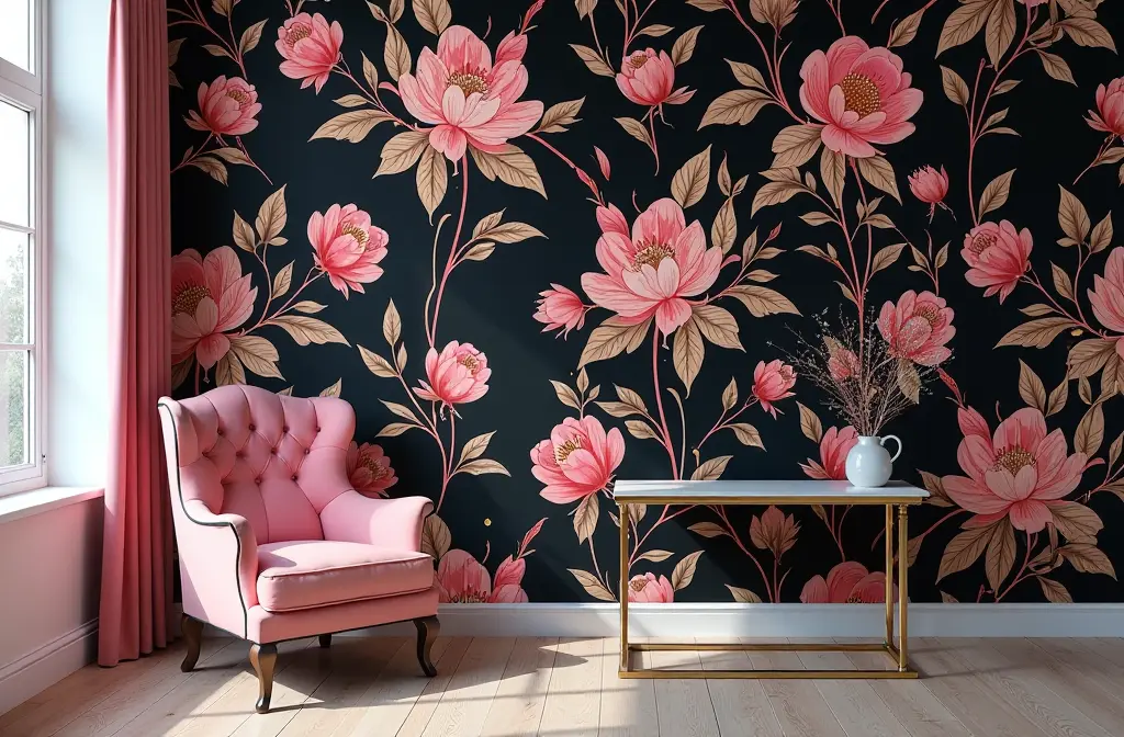 Black and Pink Wallpaper: Stylish Home Decor Ideas for Modern Spaces