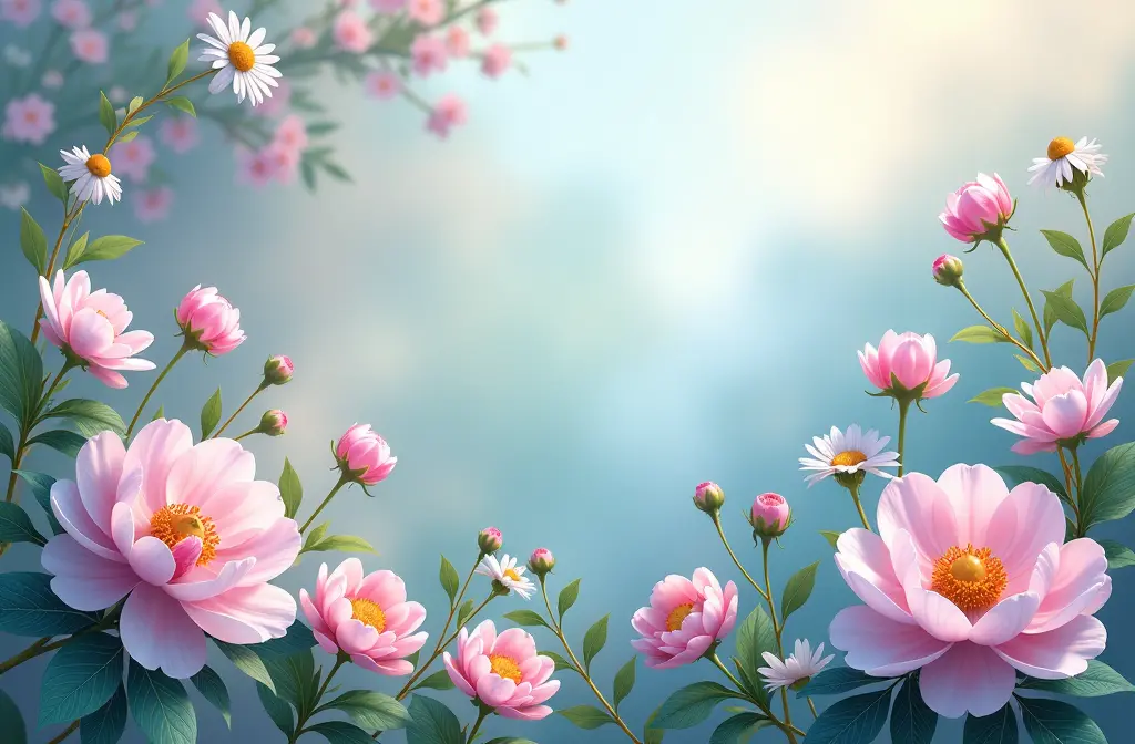 Floral Background Wallpaper: Enhance Your Space with Nature's Beauty