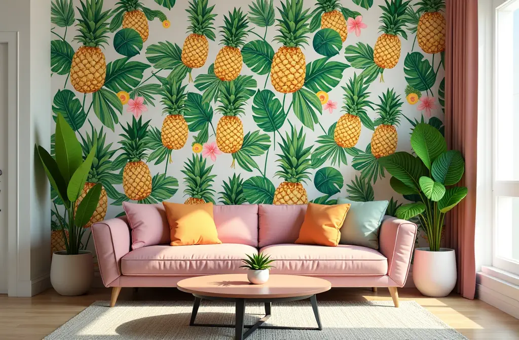 Pineapple Wallpaper: Transform Your Space with Tropical Charm