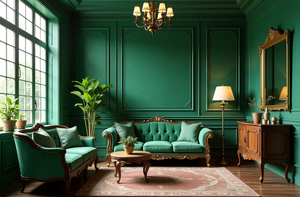 Emerald Green Wallpaper: Elevate Your Home Decor with Nature's Elegance