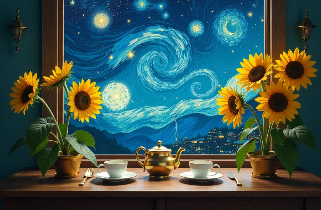 Van Gogh Wallpaper: Transform Your Space with Artistic Elegance