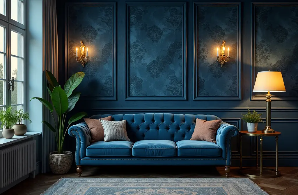 Dark Blue Wallpaper: Transform Your Space with Elegance and Serenity