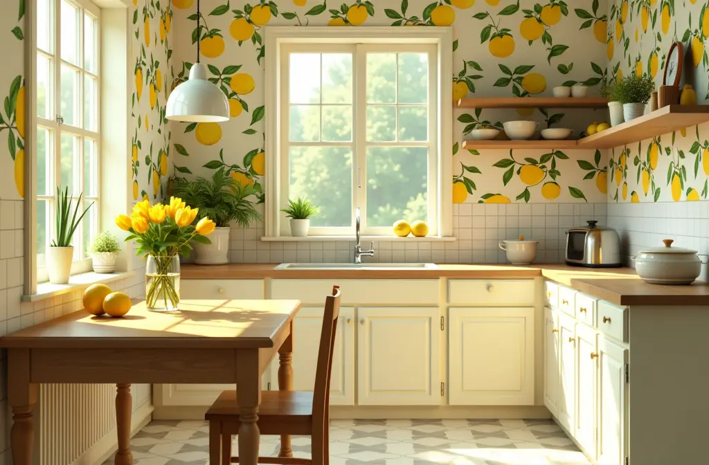 Lemon Wallpaper: Brighten Your Home with Citrus Charm | Design Tips & Ideas