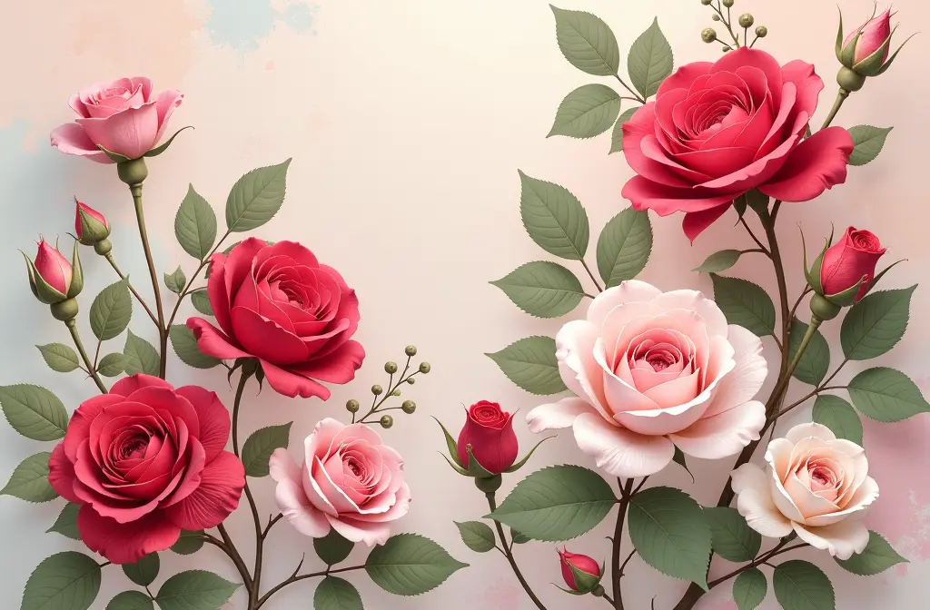 Rose Flower Wallpaper: Enhance Your Home Decor with Nature's Elegance