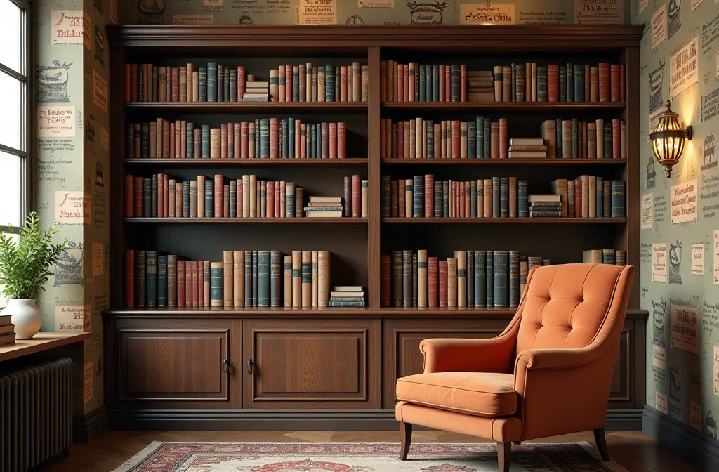 Books Wallpaper: Transform Your Home with Literary Art and Decor