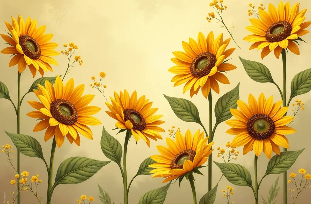 Sunflower Wallpaper: Brighten Your Space with Nature's Beauty