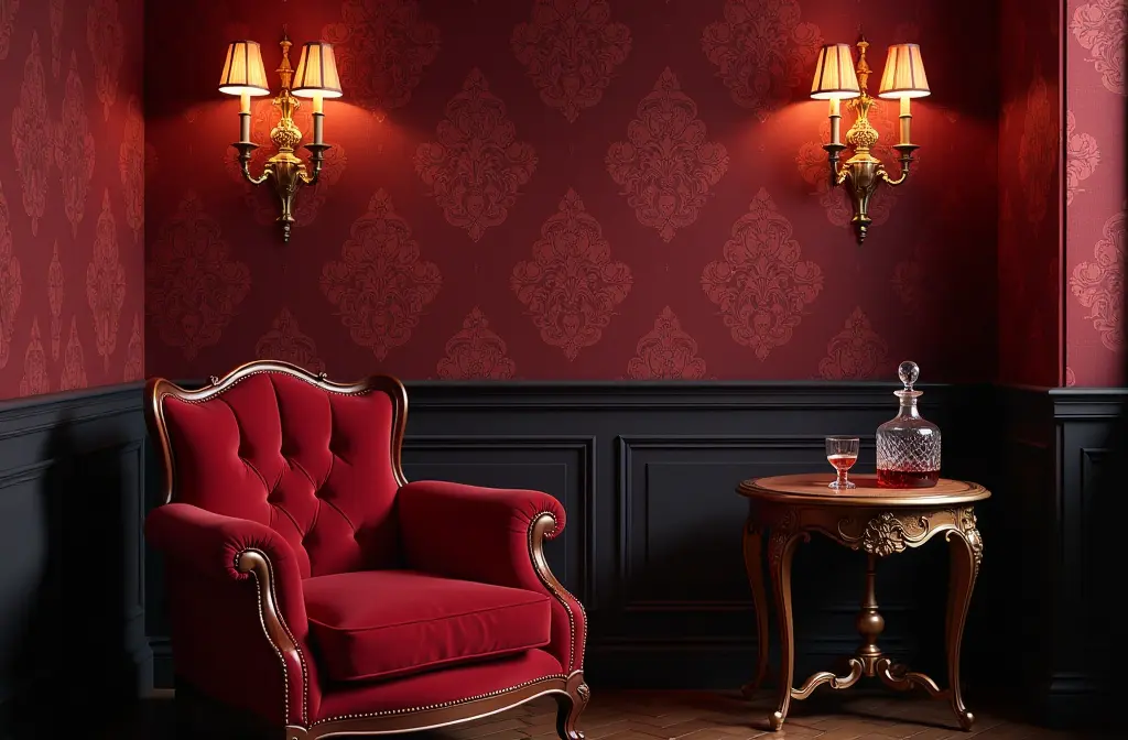 Dark Red Wallpaper: Transform Your Space with Bold Elegance